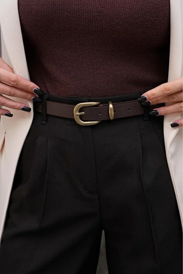 Antique Buckle Women's Belt Trouser Belt Classic Belt