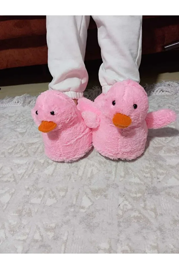 Children's Duck Figure Slippers Non-Slip Sole Warm House Boots