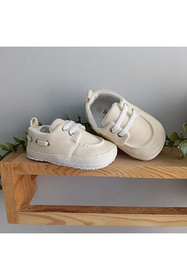 minilkabebe leoncino panama sleeve linen baby boy first step slipper shoes size 18-19