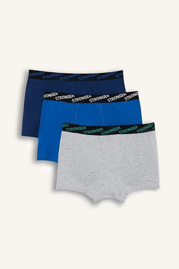 3'lü Blue Boxer Set Boys E1573A824AU