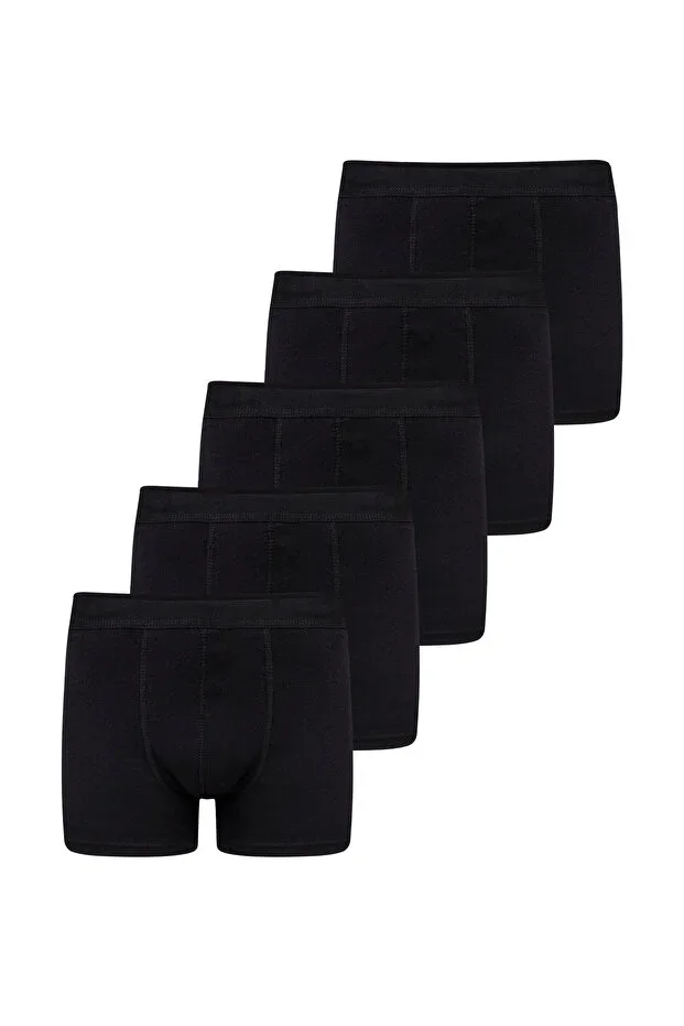 Cotton 5-Pack Black Boxer