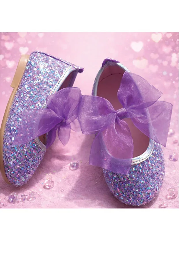 Turkuaz Ayakkabı Lila Can Live Girls' Ballet Flats