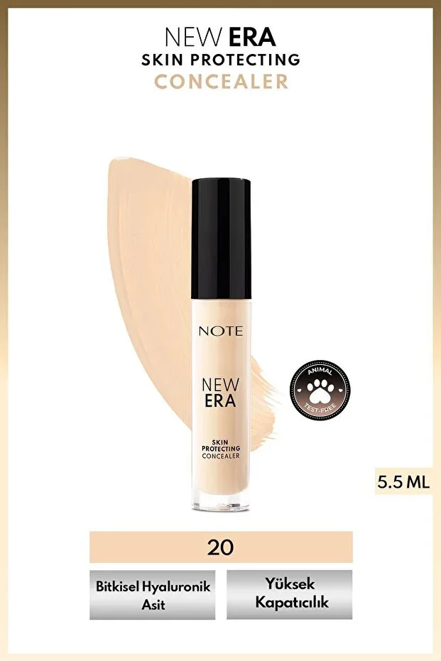 New Era Skin Protecting Concealer Moisturizing Finish Under-Eye Concealer - 20 Light Beige