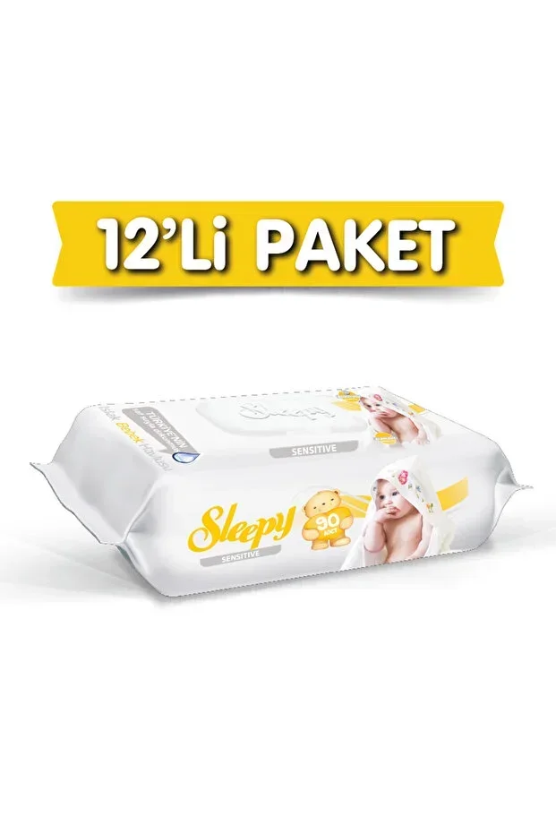 Sensitive Wet Towel 12x90 Pcs 12 Pack 1080 Sheets