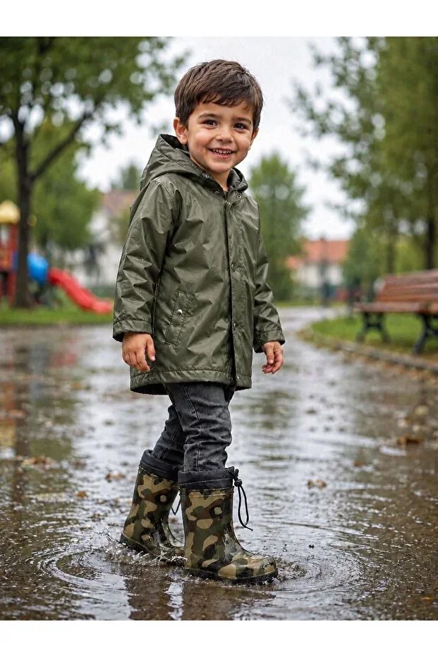 Premium Waterproof Wool Lined Rain and Snow Boot Non-Slip Sole RCN60