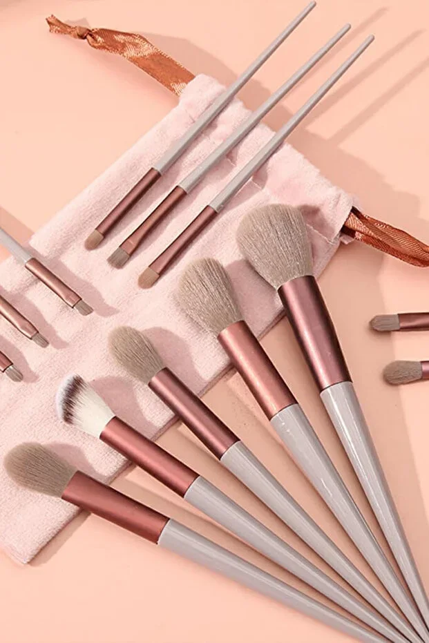 13-piece Makeup Brush Set (BLUSH-FOUNDATION-EYESHADOW-CREASE) - Makeup Brush Set