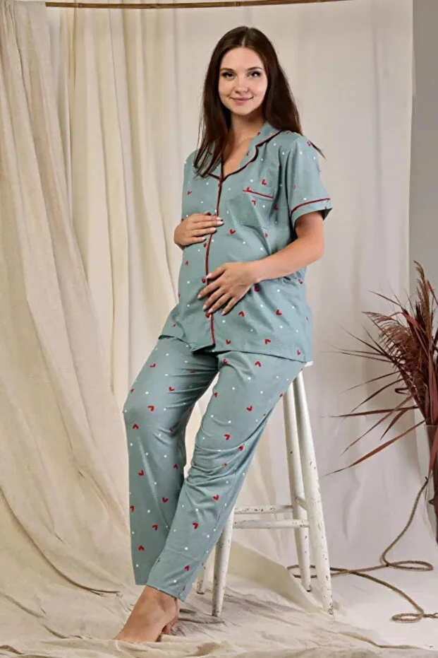 Short Sleeve Lounge Two-Piece Pajama Set