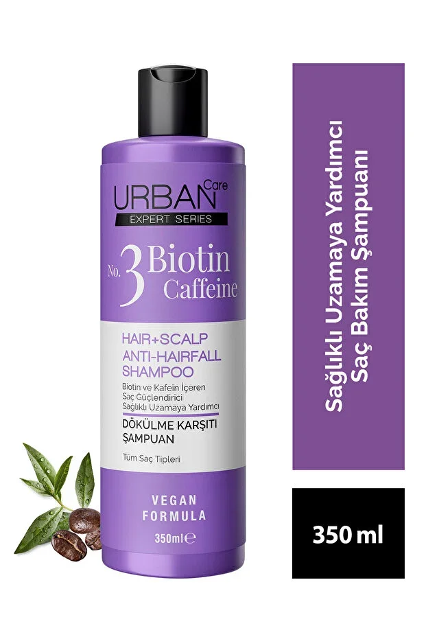 Expert Biotin & Caffeine Anti-Hair Loss Hair Care Shampoo - Helps Fast Growth - 350 ml