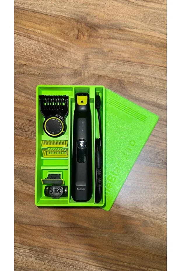 Green - Travel Case Compatible with OneBlade Pro 360 QP6542/15 - Shaver and Accessories Not Included.