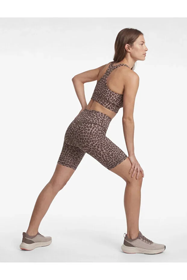Slim Fit High Waist Biker Sport Leopard Tights