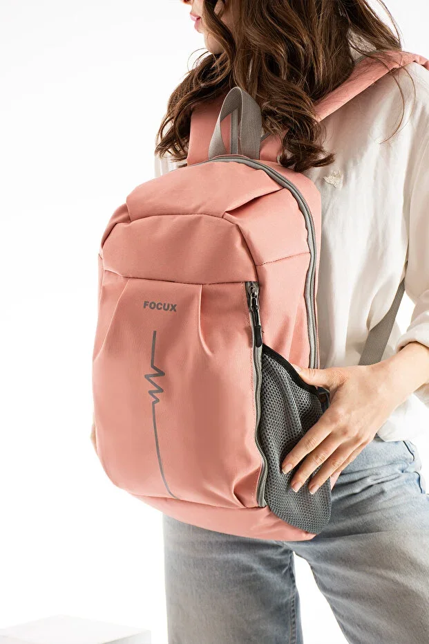 Nil-09 Outdoor (44cmx25cmx18cm) Unisex Daily Backpack Sport Bag Multi-purpose Bag Rosewood