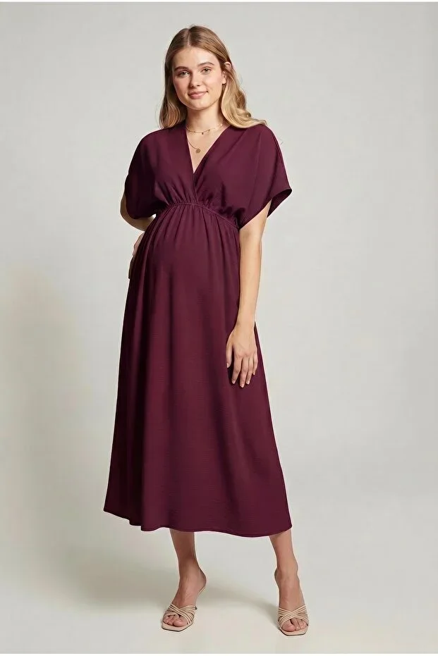 Olivia Dress Long - Burgundy