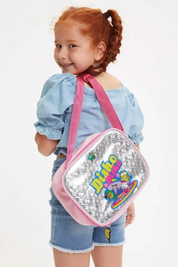 Girls Pink Kral Şakir Printed Lunch Bag S0583A620AU