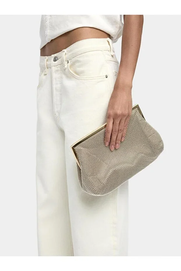 Party Bag with Beaded and Metal Body