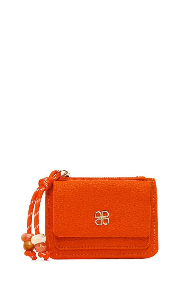 Women's Orange Charmlı Card Holder 000A2D5641FT