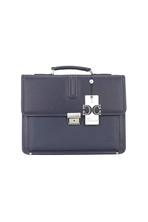 Document Bag Compatible with A4 Paper and Files, with Lock Mechanism and Shoulder Strap