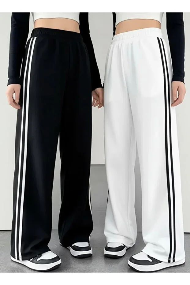 Side Stripe Detailed Double Sweatpants