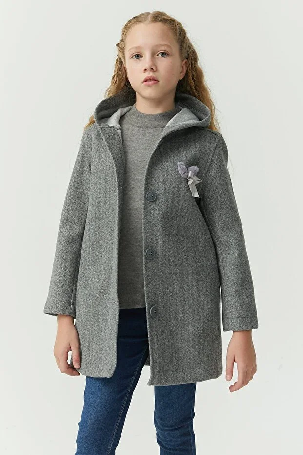 GIRLS HOODED COAT CK285