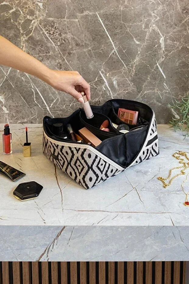 Compartmented Makeup Bag Organizer Travel Bag Organizer