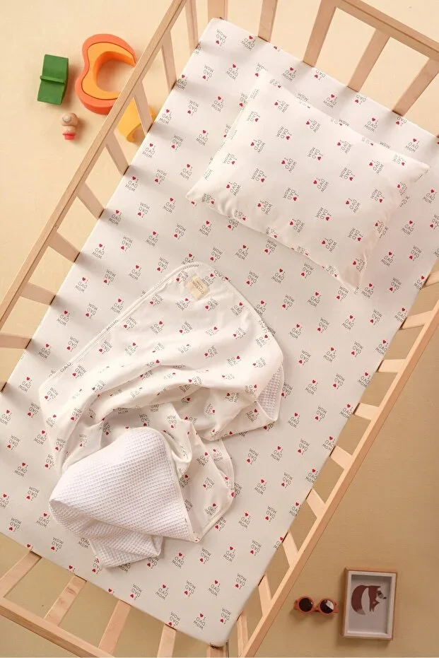 Baby and Children's Sleep Set (Blanket, Sheet, Pillowcase) 100% Cotton