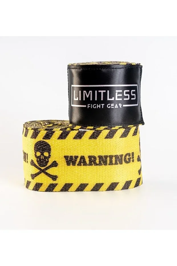 Limitless Danger-warning-caution Boxing Bandage 4.5 Mtr