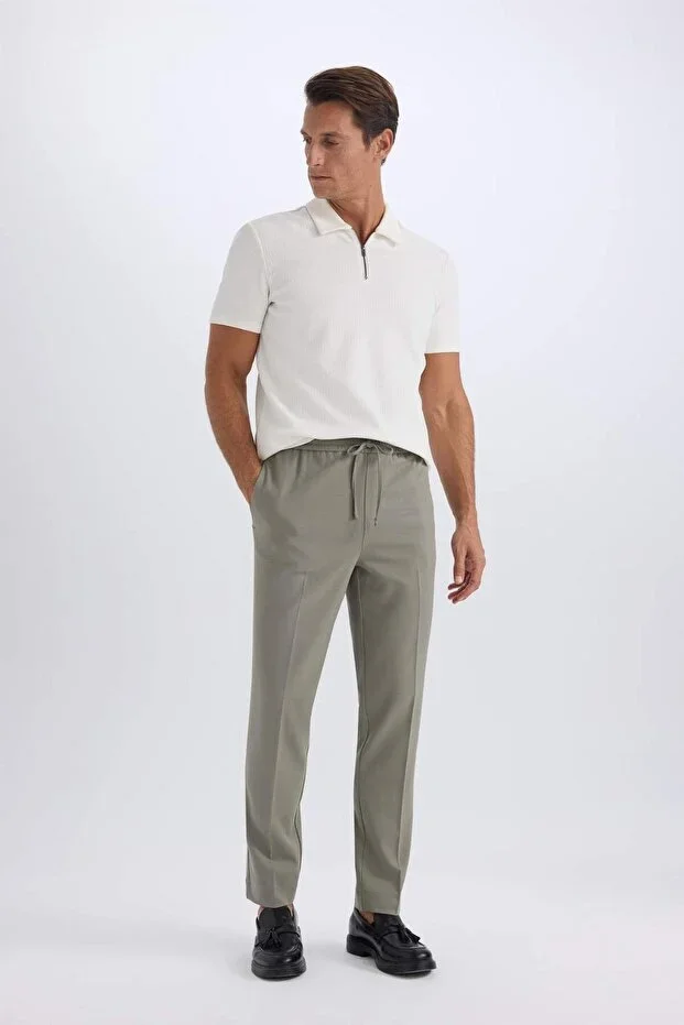 Jogger Fit Pants with Drawstring Waist, Elastic, Pockets, and Soft Touch Fabric with 4-Way Stretch A9943AX25SP
