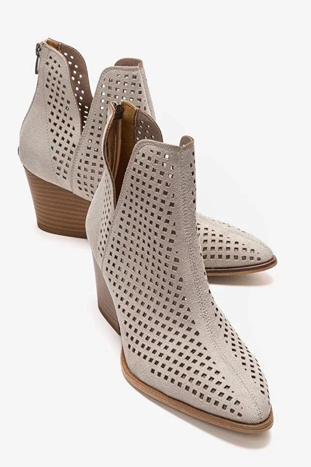 ORVIA Ice Suede Thick-Heeled Women's Summer Boot