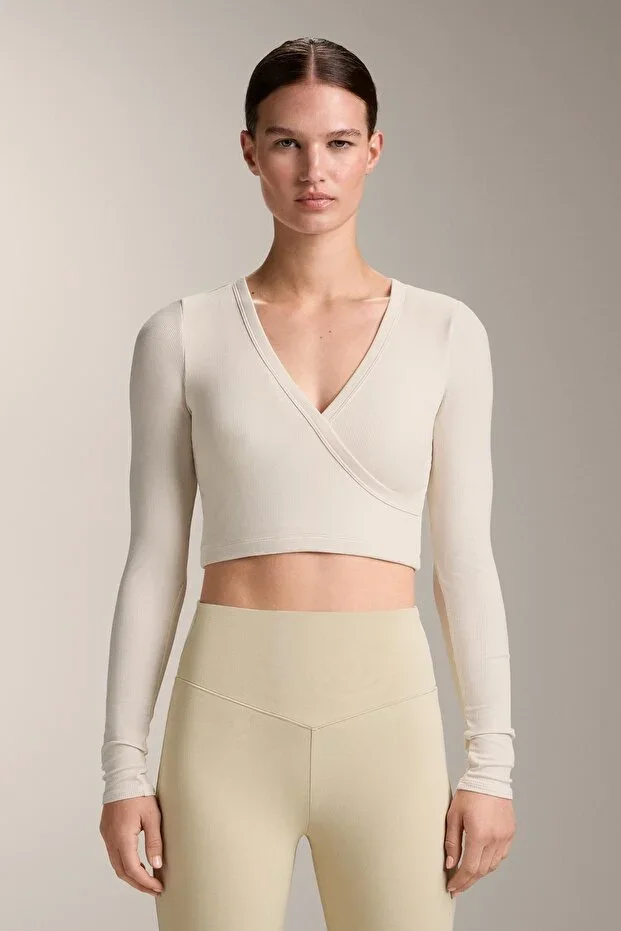Oysho Tank top Comfortlux crossover long sleeve