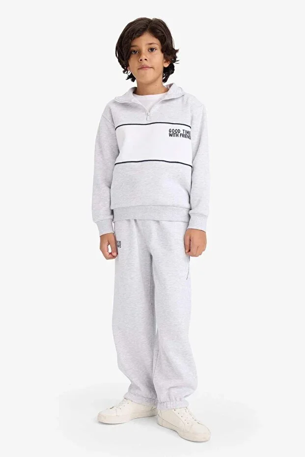 DeFacto Boys Oversize Wide Fit Printed Sweatpants G5635A825CW