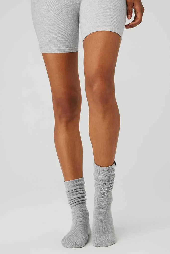 Alo Yoga Scrunch Socks Grey | PJLTM-4917