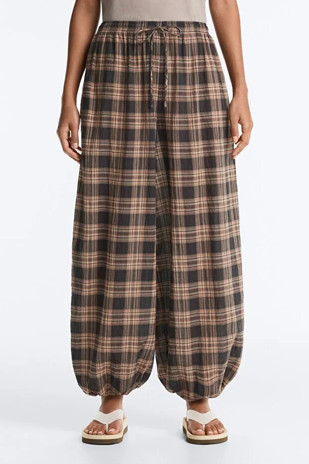 Oysho Cotton blend Balloon trousers