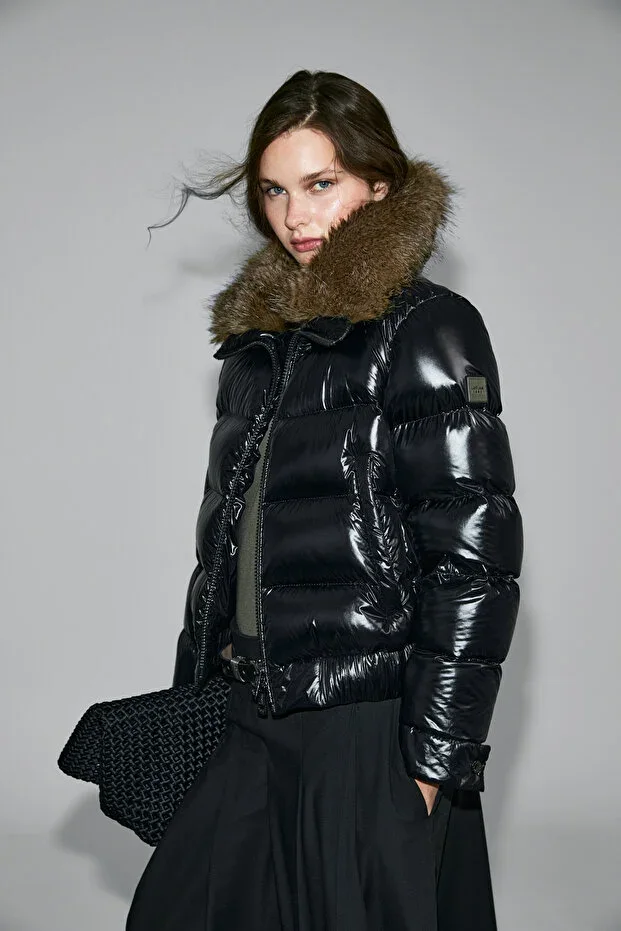 Daisy Goose Down Women's Coat Black