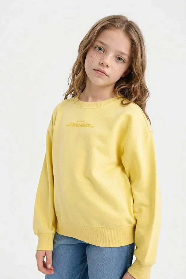 DeFacto Relax Fit Printed Sweatshirt Girls E6782A826SP
