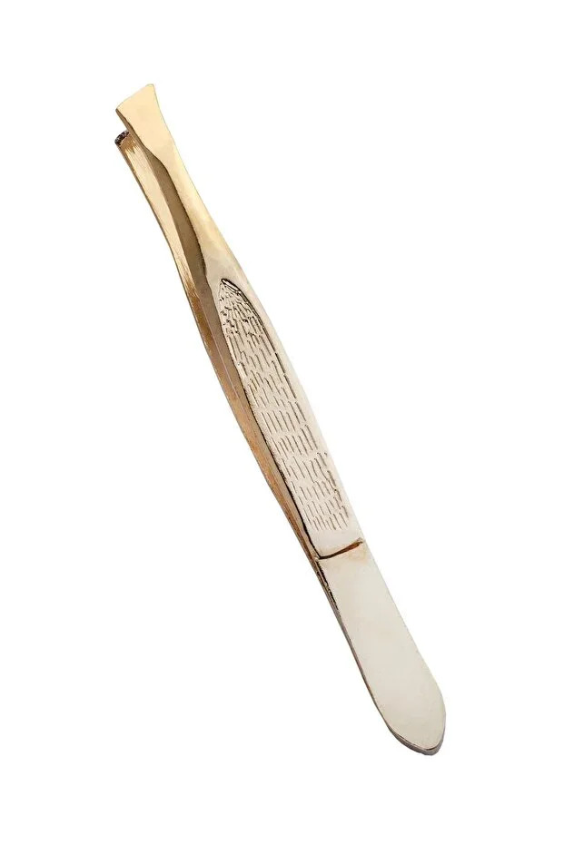 Professional Gold Tweezers, Eyebrow & Mustache Removal Tool 05 Maqya-1448