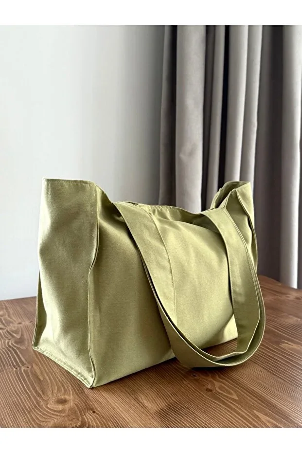 Oil Green Bellows Hand Shoulder Bag