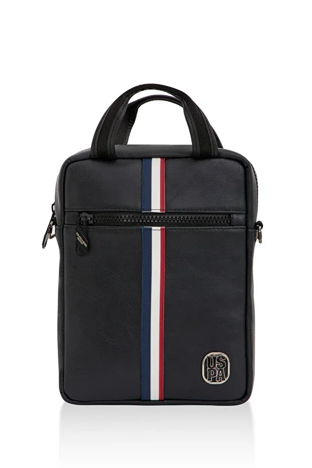 Black Unisex Messenger Bag PLEVR23711