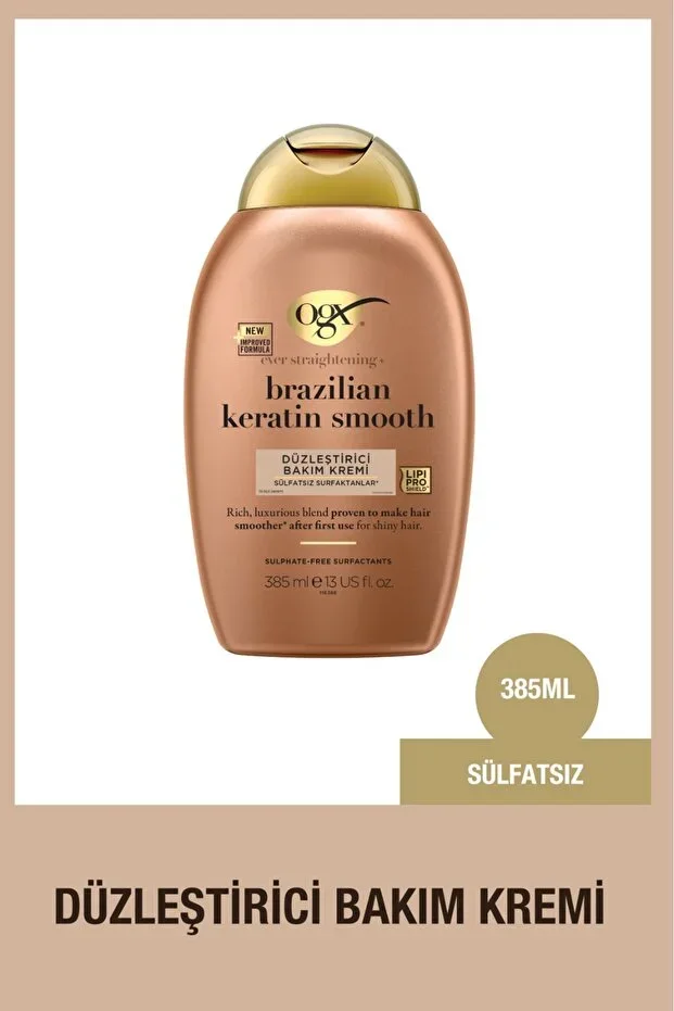 Brazilian Keratin Smooth Straightener Sulfate-Free Hair Care Cream 385 ml