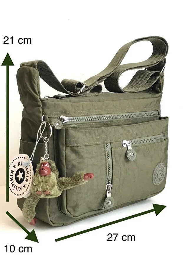 Klinkır Postacı Çanta Crossbody Bag, Multi-Pocket, Water-Resistant Fabric