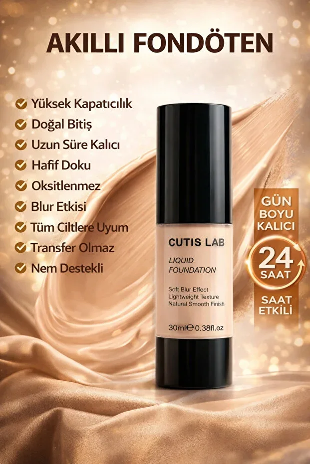 Smart Liquid Foundation 30 ml – Color Changing, Single Tone Skin pH Adaptive Blur Foundation