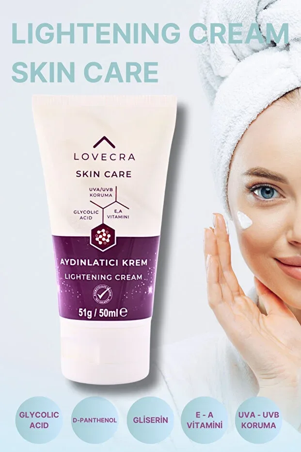 Brightening Cream Intense Moisturizing Whitening Anti-Spot Vitamins E & A Glycolic Acid 50ml