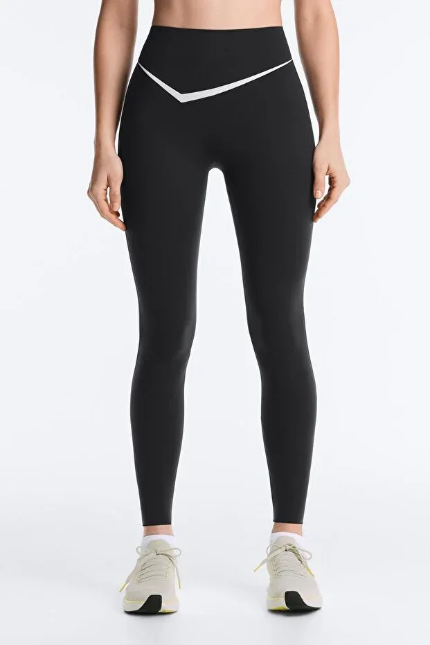 Oysho High rise Perfect-adapt contrast ankle-length leggings