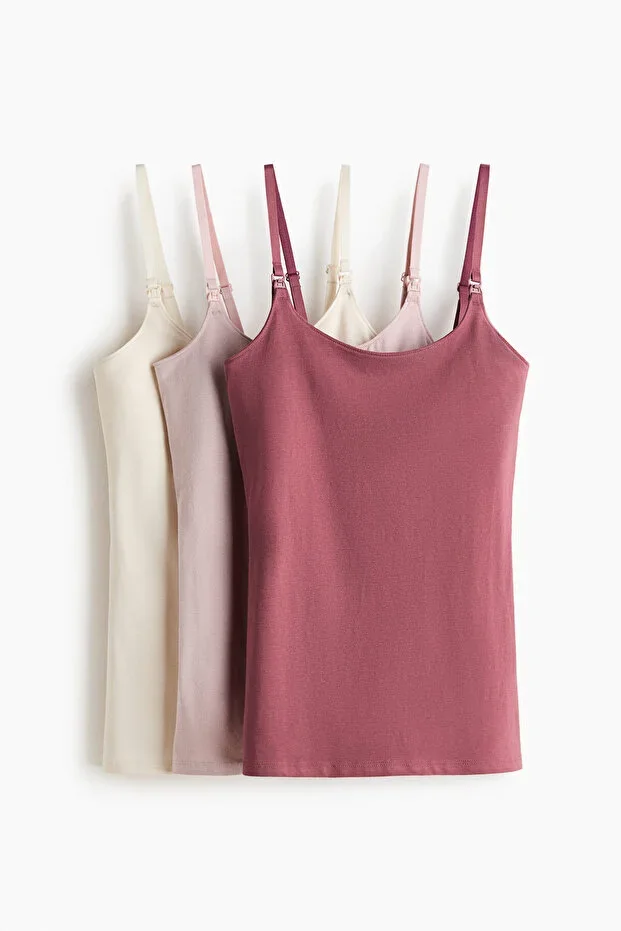 MAMA 3-Pack Strappy Nursing Top