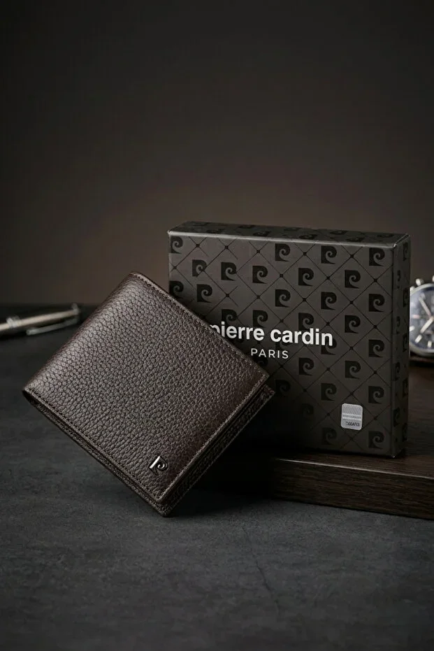 2361 Genuine Leather Men's Wallet Card Holder FLOTUR COFFEE