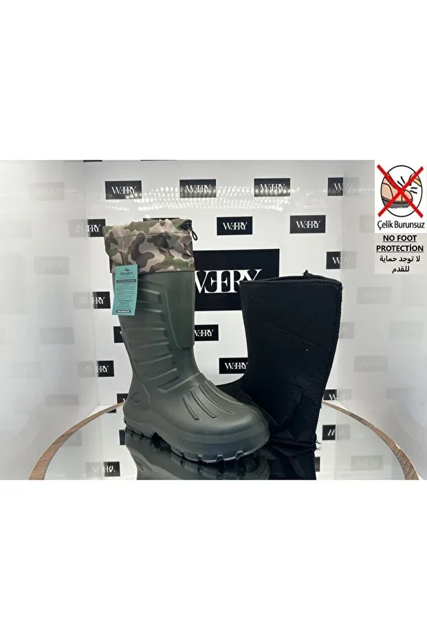 Fully Waterproof Courier Boot Long Shaft 37 Cm Washable Thermal Socks 700 Gram Eva Sonimix Boot