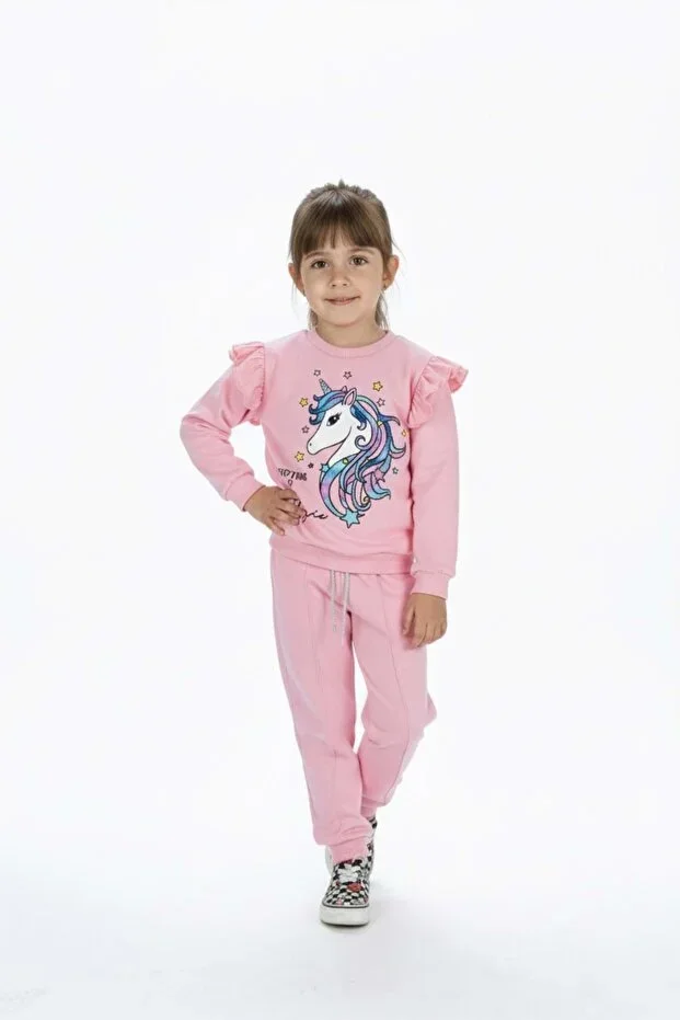 Girl's Unicorn Tracksuit PINK
