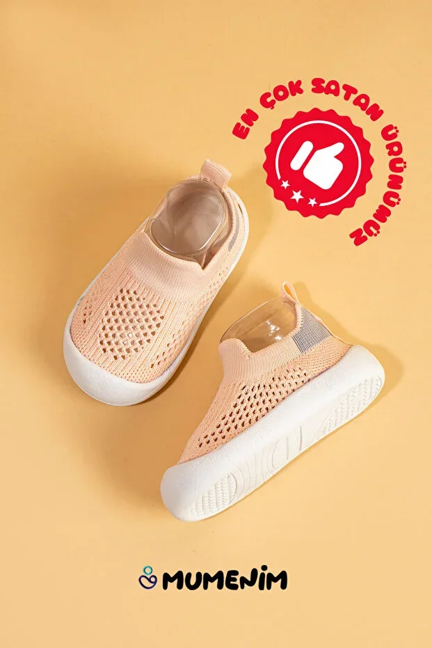 Luuq Baby - Children's Flexible Orthopedic Soft Sole Stylish Pink First Step Sneakers - Sports Sneaker