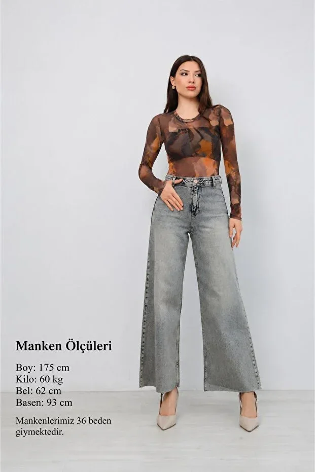 Ucajean UCA JEAN Women High Waist Wide Leg Jean Pants