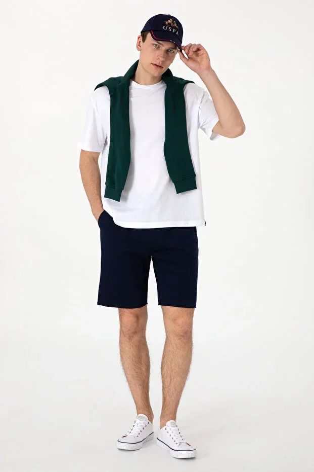 Men's Navy Knit Shorts 50307289-VR033
