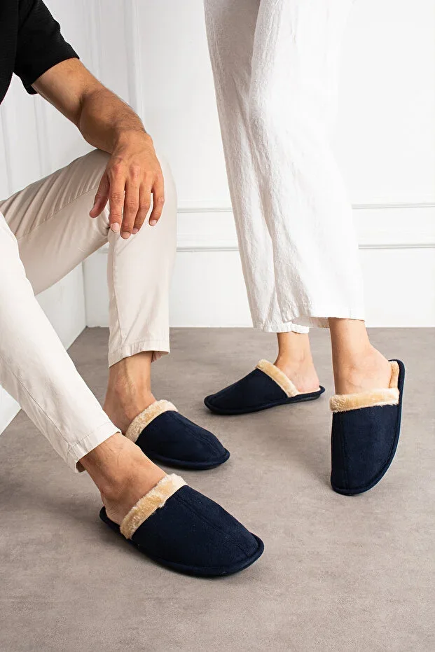 Unisex Closed-Toe Slippers Soft Lightweight Sole Winter House Slippers (NARROW FIT)
