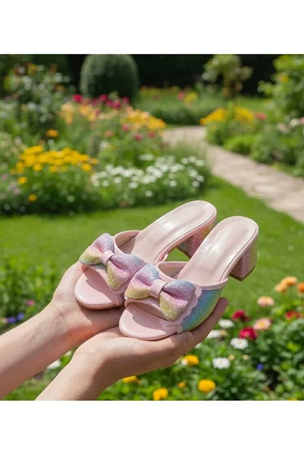 RAINBOW HEEL SLIPPERS